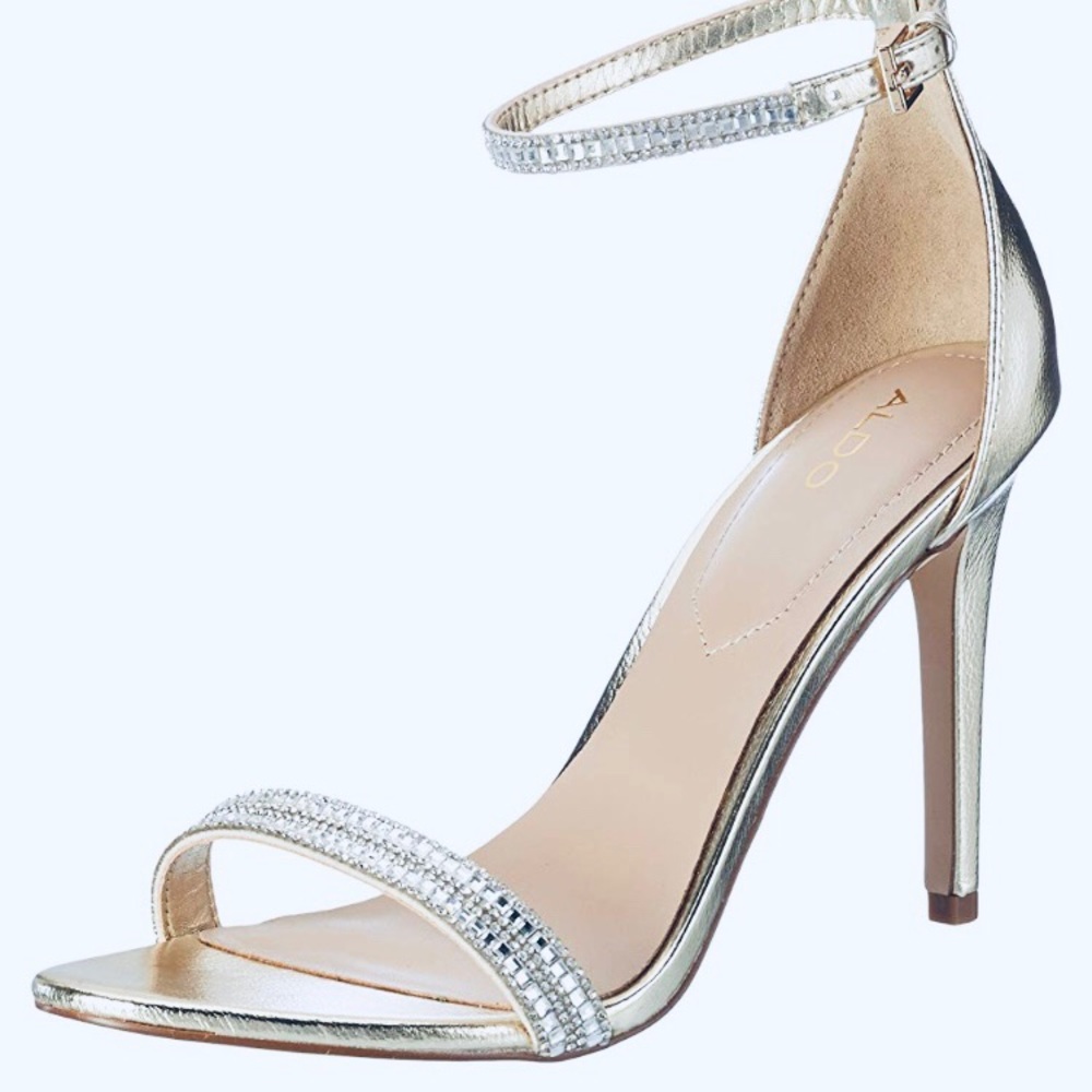Rhinestone Silver Sandals